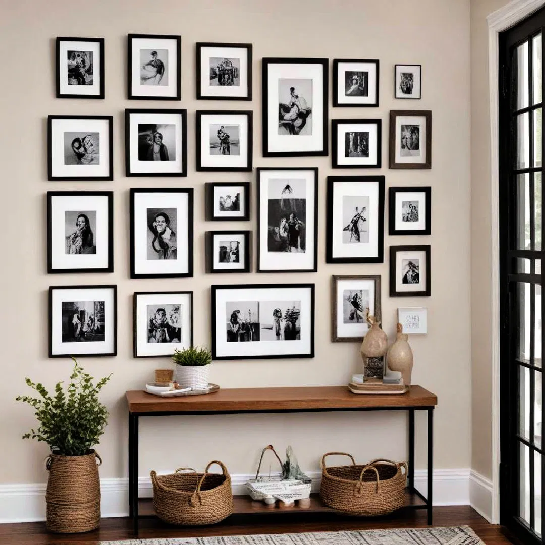 entryway gallery wall