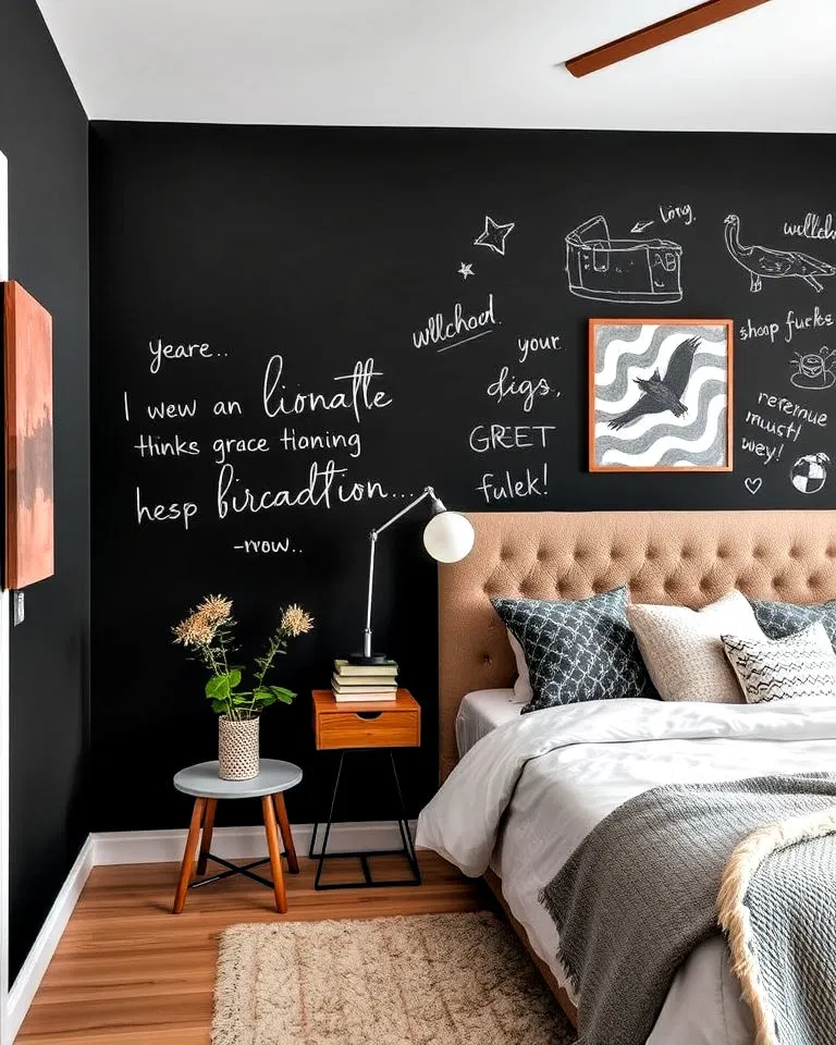chalkboard paint wall