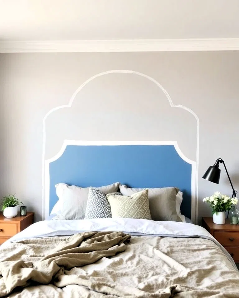 cost effective painted headboard