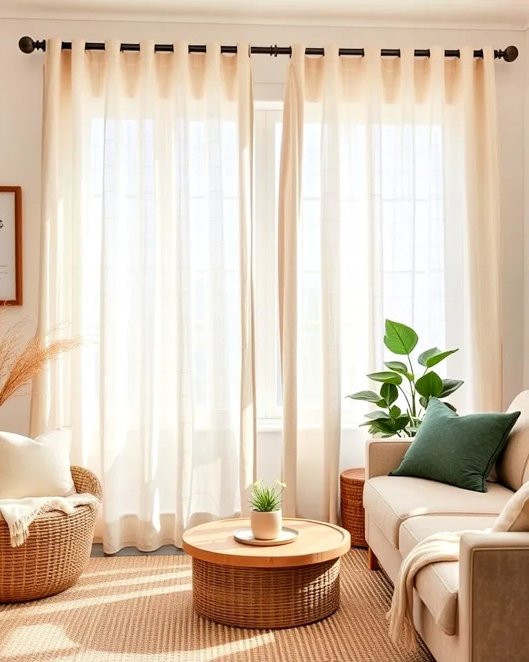 light filtering linen curtains