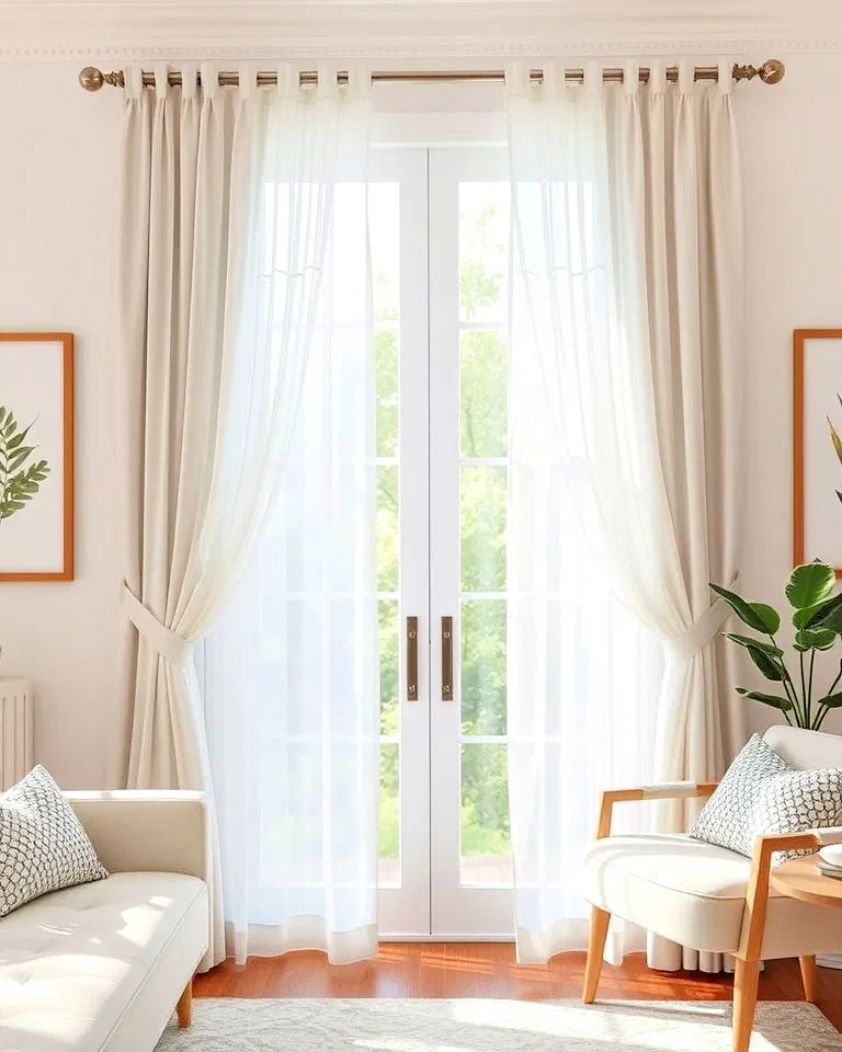 sheer overlay curtains