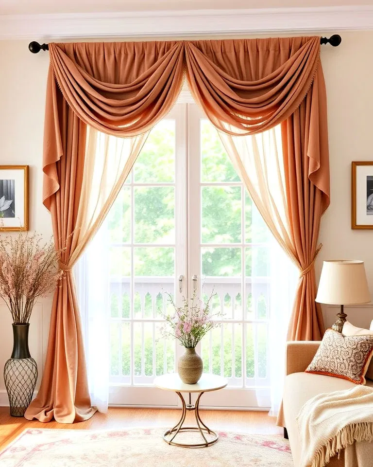 scarf style curtain valances