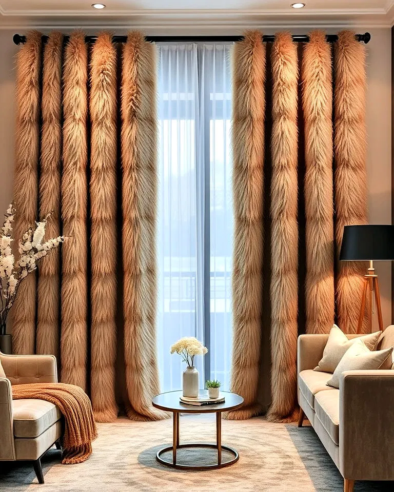 faux fur curtains