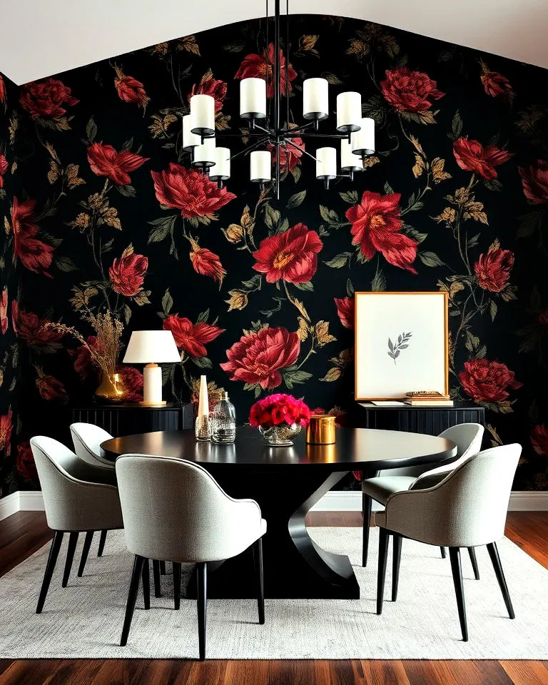 dark floral wallpapers