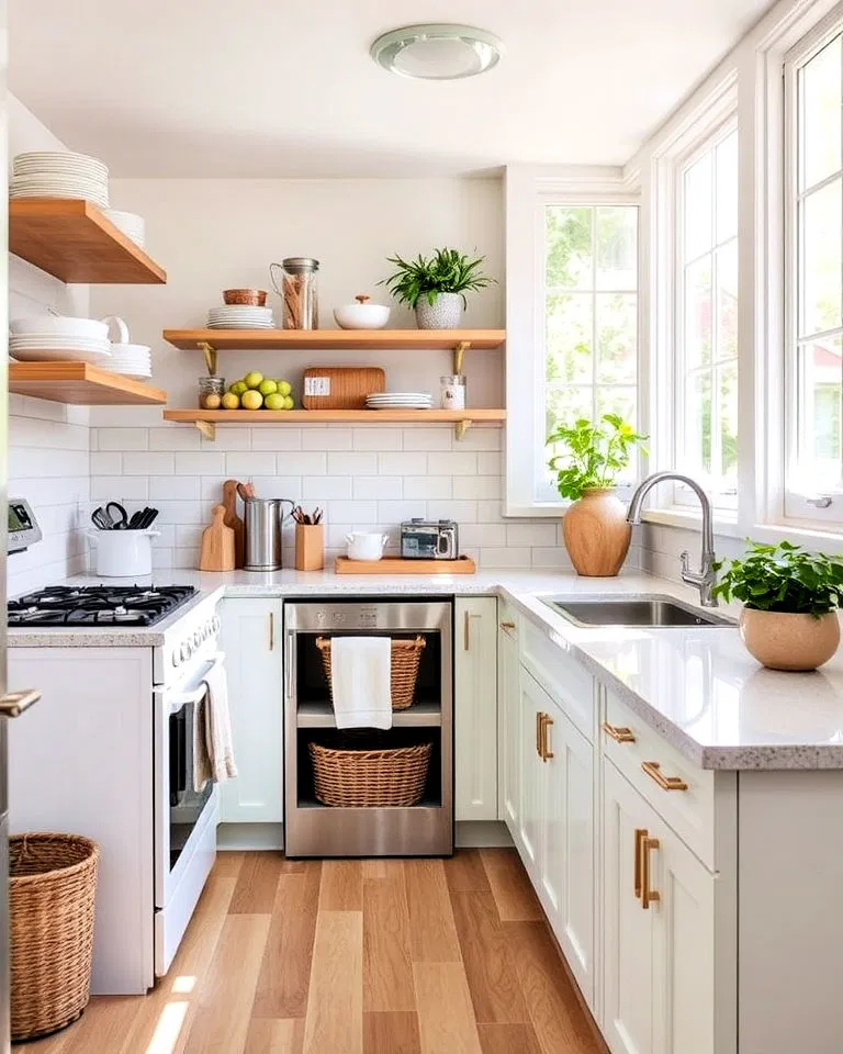compact sunroom kitchen