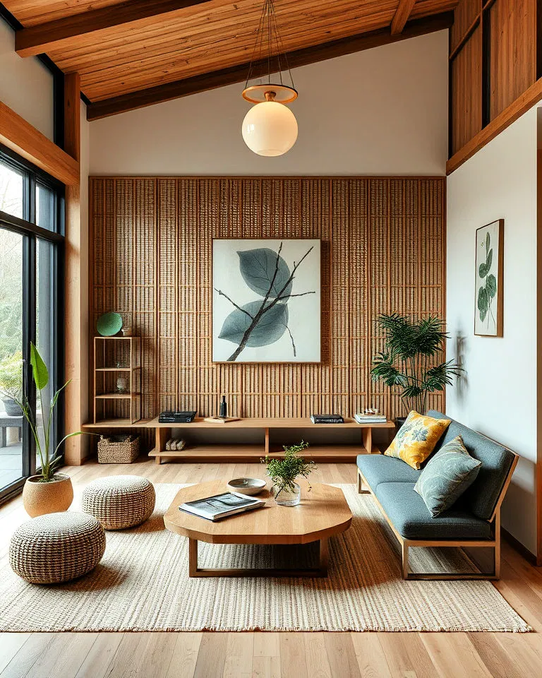 Sustainable materials in Japandi interiors