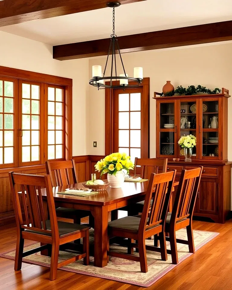 elegant mission style dining room furniture