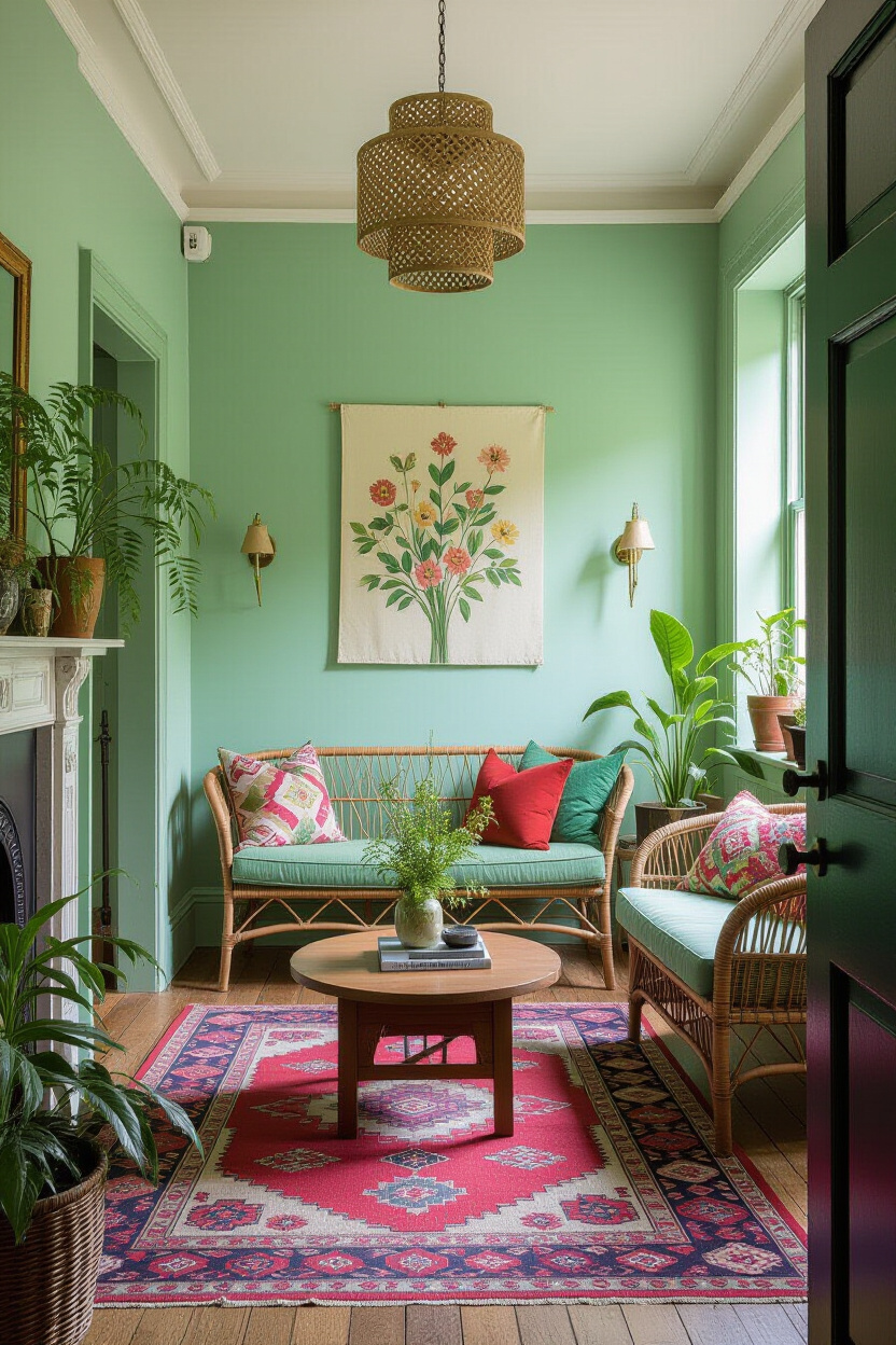 Mint Green Living Room Walls