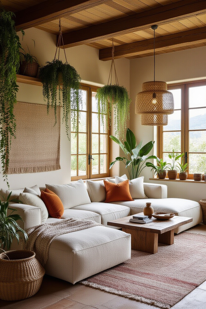 Bohemian Apartment Living Room