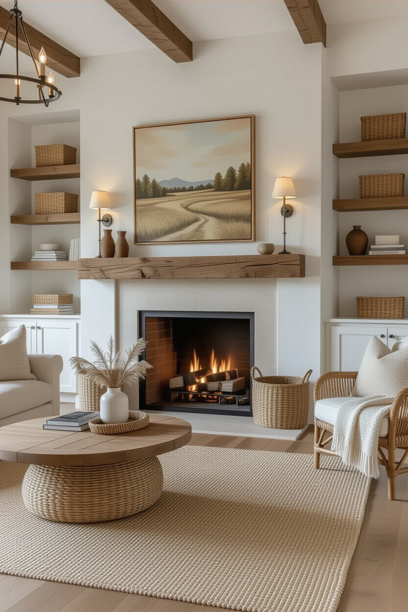 Neutral Cozy Living Room