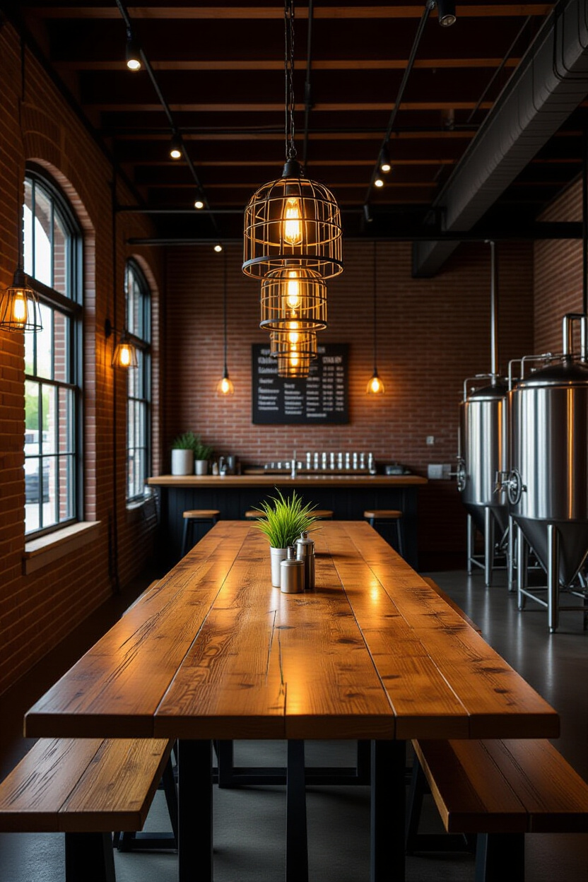 bronze cage pendant light