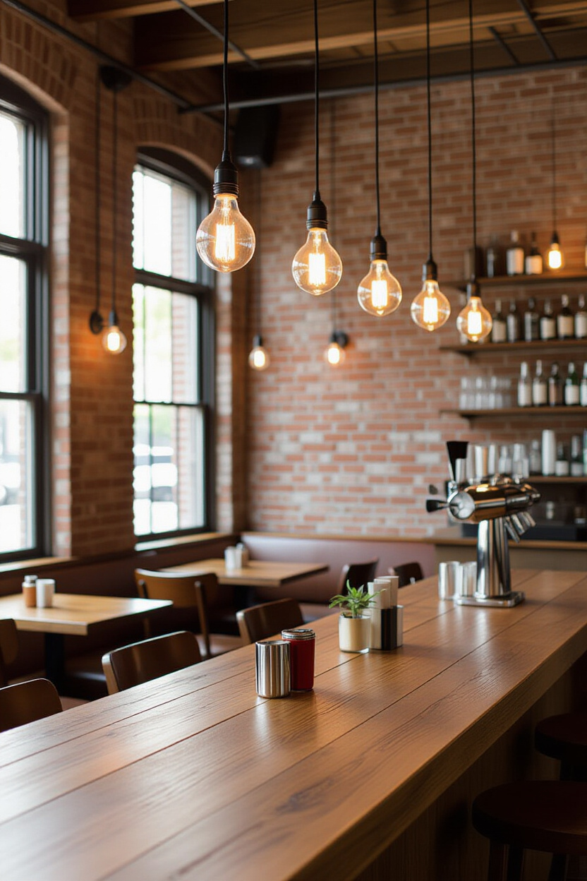 exposed bulb industrial lighting