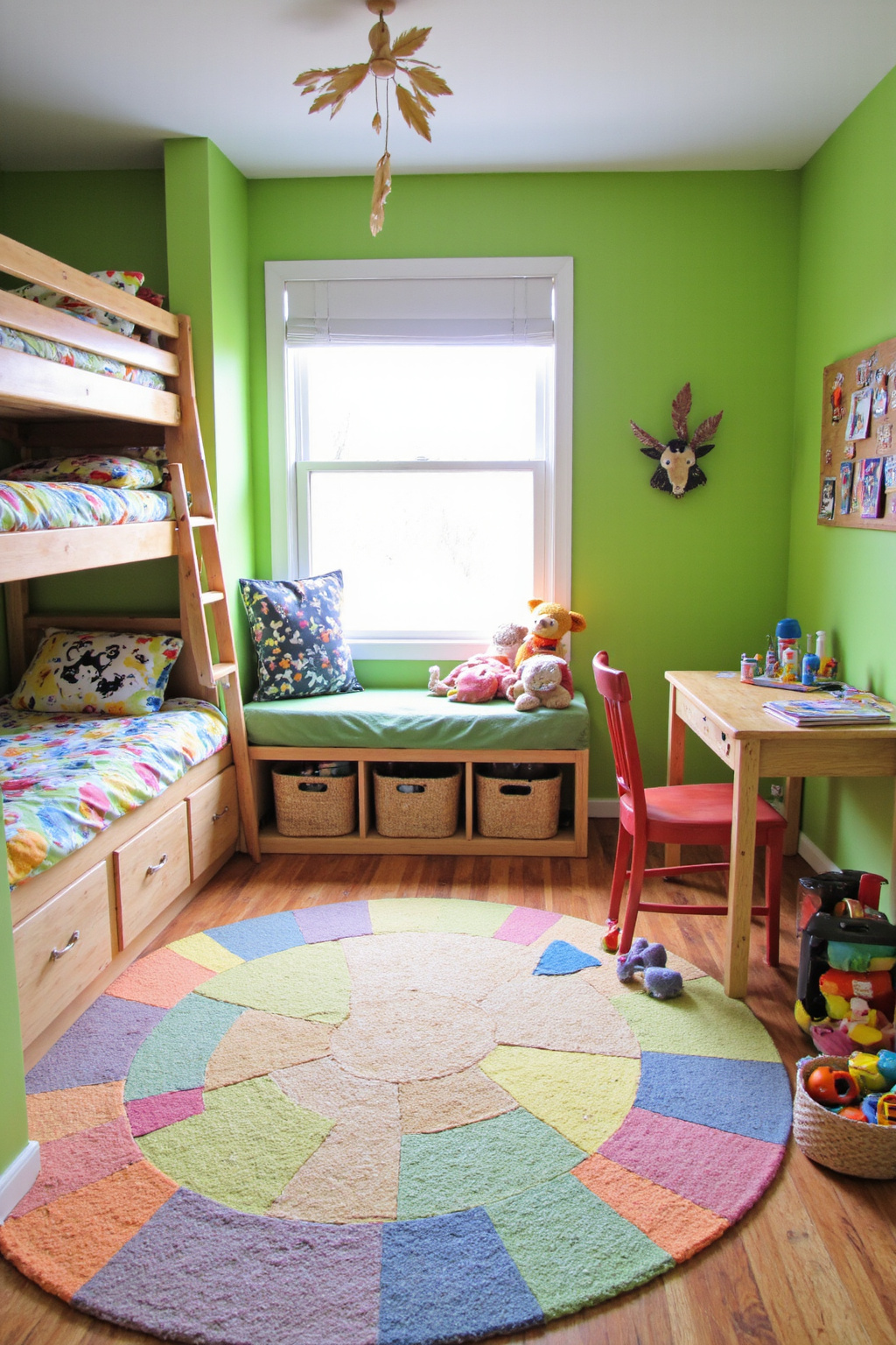 sage green bedroom, green bedroom, green ceiling bedroom, green wooden bedroom, restful green bedroom