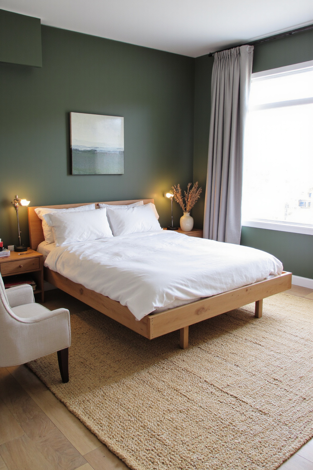 bedroom green, sage green bedroom ideas, deep green bedroom ideas, green bedroom design, moss green bedroom decor