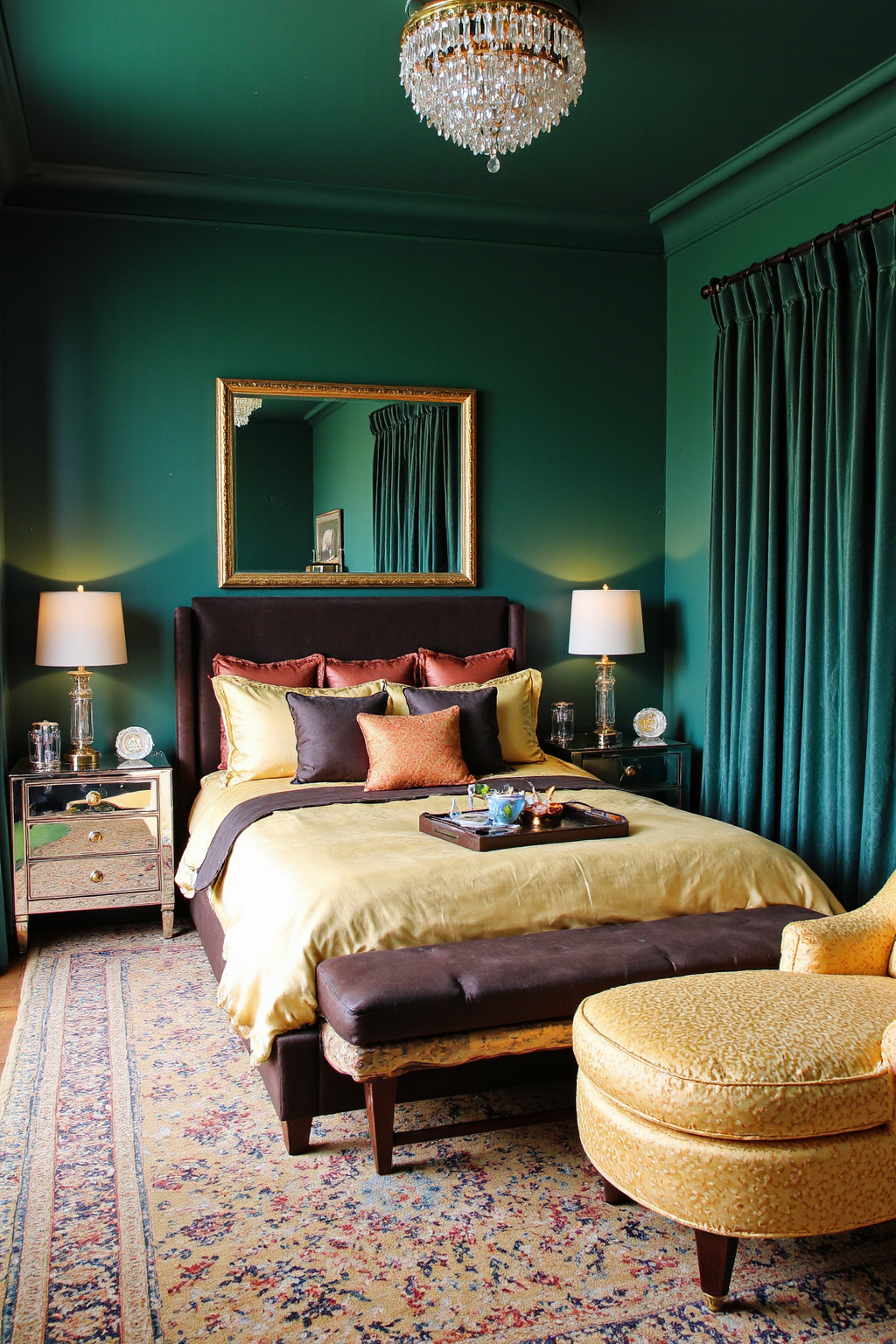sage green bedroom, green bedroom ideas, cool green bedroom ideas, dark green bedroom, dark green rooms